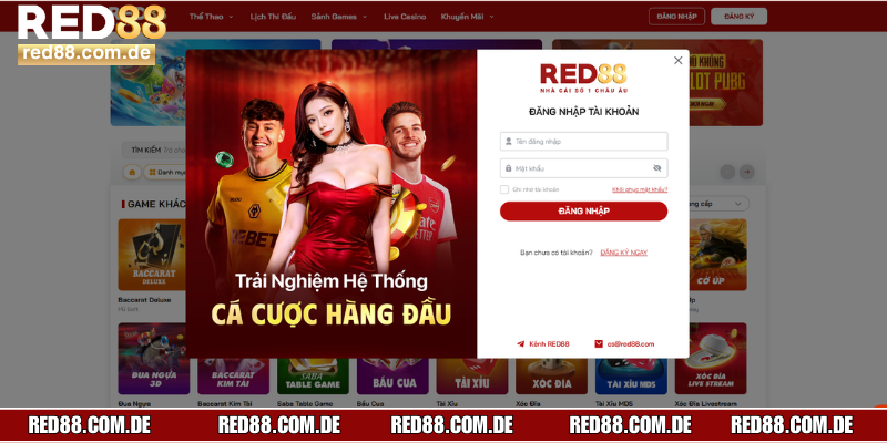 Thực hiện đăng nhập RED88 siêu đơn giản, tiện lợi với vài thao tác đơn giản